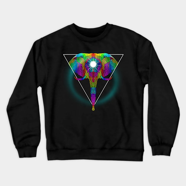 THE SPIRIT OF THE ELEPHANT Crewneck Sweatshirt by KARMADESIGNER T-SHIRT SHOP